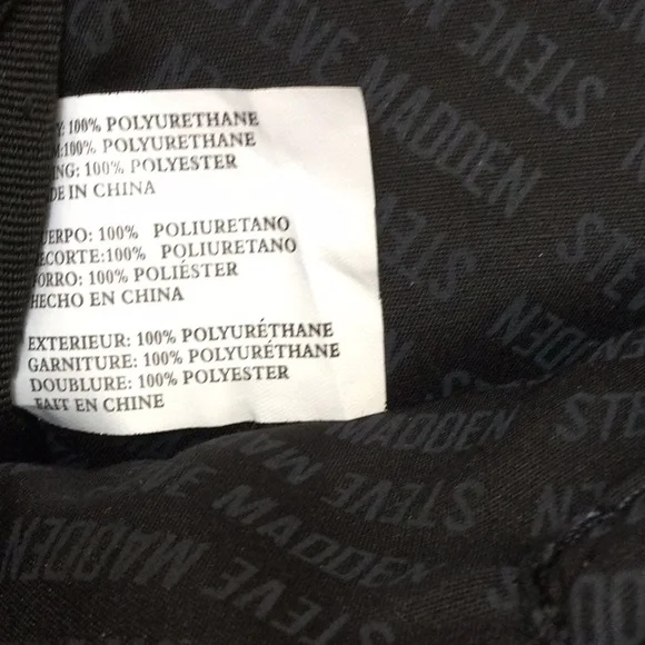 EUC Black and Silver Steve Madden Monogram Backpack - Picture 15 of 15